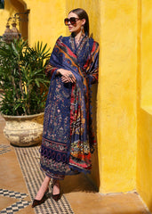 Kanwal Malik | Elysia Luxury Lawn 25 | Azure | Zayan Clothing UK