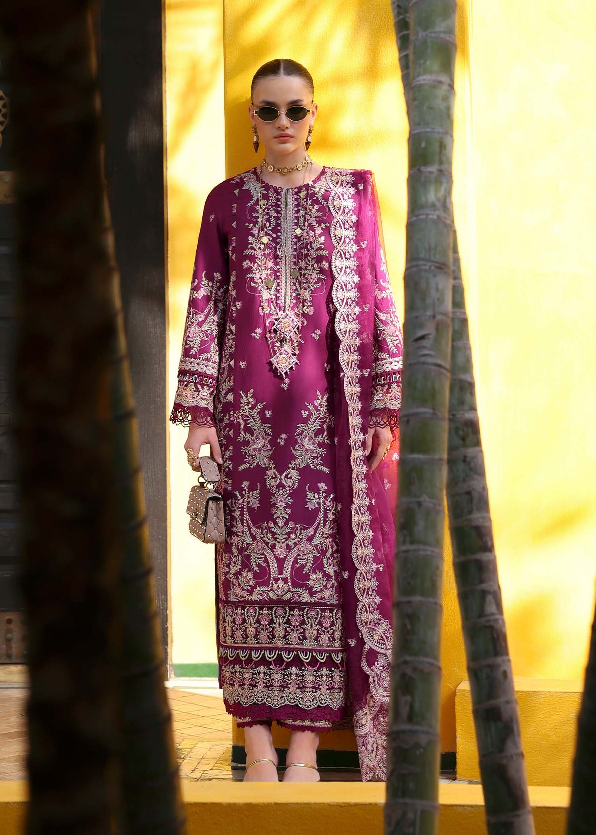 Kanwal Malik | Elysia Luxury Lawn 25 | Lavena | Zayan Clothing UK