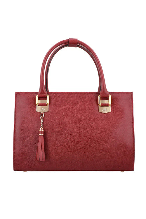 Premium Leather Red Fashionable Premium Chic Handbag For Women (LB0087-020)
