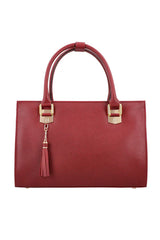 Premium Leather Red Fashionable Premium Chic Handbag For Women (LB0087-020)