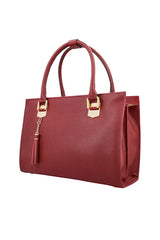 Premium Leather Red Fashionable Premium Chic Handbag For Women (LB0087-020)