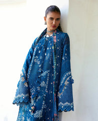 Republic Womenswear | Embroidered Pret Vol-ll '26 | Midnight Cyan