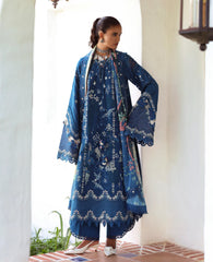 Republic Womenswear | Embroidered Pret Vol-ll '26 | Midnight Cyan