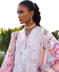 Republic Womenswear | Embroidered Pret Vol-ll '26 | Crimson Camellia