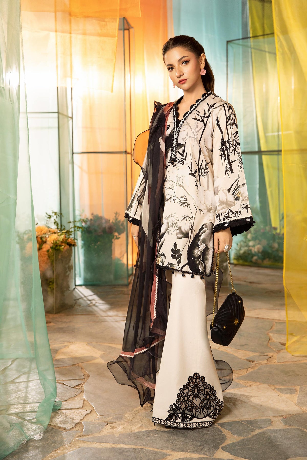 Maria B | M Basic Summer Lawn 25 | MB-CUS25-713B