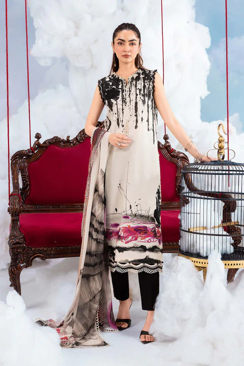 Maria B | M Basics Dreamscape Eid Lawn | MB-CUSV14-06B