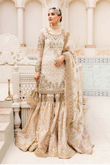 Maria B | Bridal Couture | Ivory Gold MC-906