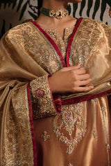 Mushq | Sunehri Lama Silk | Aleha | Zayan Clothing UK