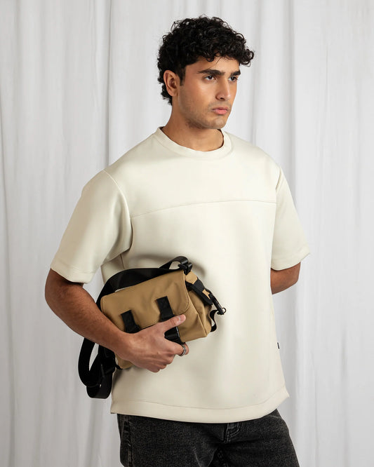 Engine Beige Men T Shirt