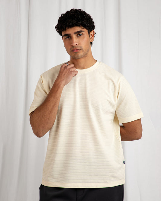 Engine Men Off White T Shirt