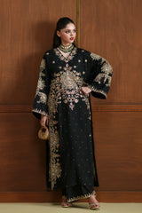 Ethnc | 2 Piece EMBROIDERED SUIT 26 | JET BLACK E1104
