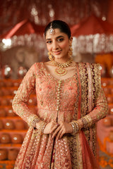 Maryum N Maria | Husn Wedding Formals | KUNDAN CORAL - MWS5638