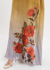 Maria Osama Khan | Claire Pleated Silk | Honeycomb