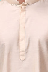 Plain Art Silk Kurta with beige or cream shade