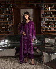 Republic Womenswear | Premium Pret 25 | RPP-06 (Prune de myrtille) | Zayan Clothing UK