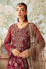 Ramsha | Minhal Organza Collection |  M-1201