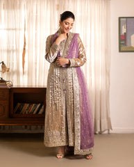 Mushq | Sunehri Lama Silk | Rumsha | Zayan Clothing UK