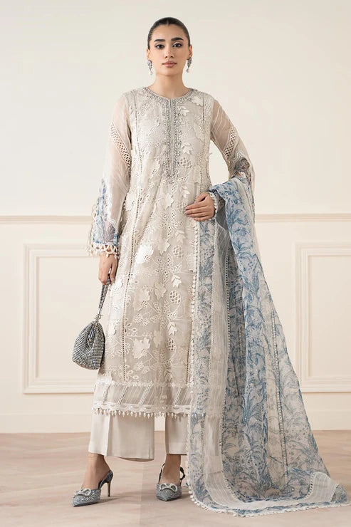 Maria B | Luxury Formals Pre Fall | SF-EA25-05R1-Off White