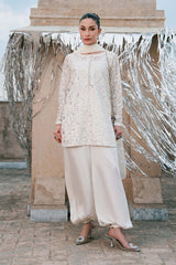 Maria B | 3 Piece Embroidered | SF-EA26-01-Off White