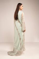 Maria  B | luxury formals | SF-EF26-01-Sea Green