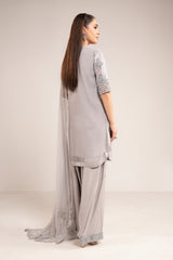 Maria B | Modern Archives | 3 Piece Embroidered Chiffon Suit
