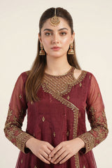 Maria B | Luxury Formals | SF-EF26-08-Maroon