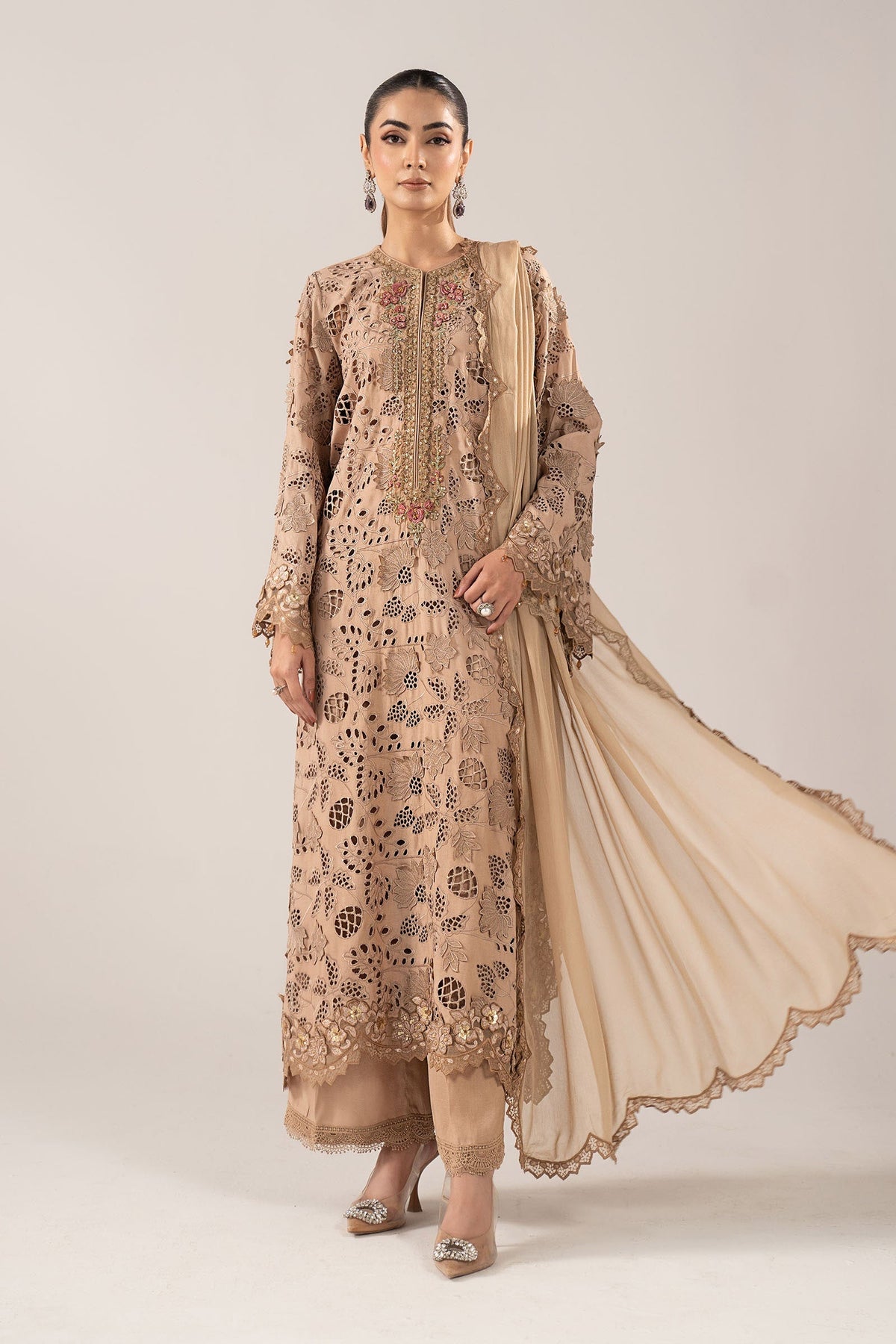 Maria B | Luxury Formals | SF-EF26-16-BEIGE