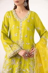 Maria B | Luxury Formals | SF-EF26-19-Acid Green