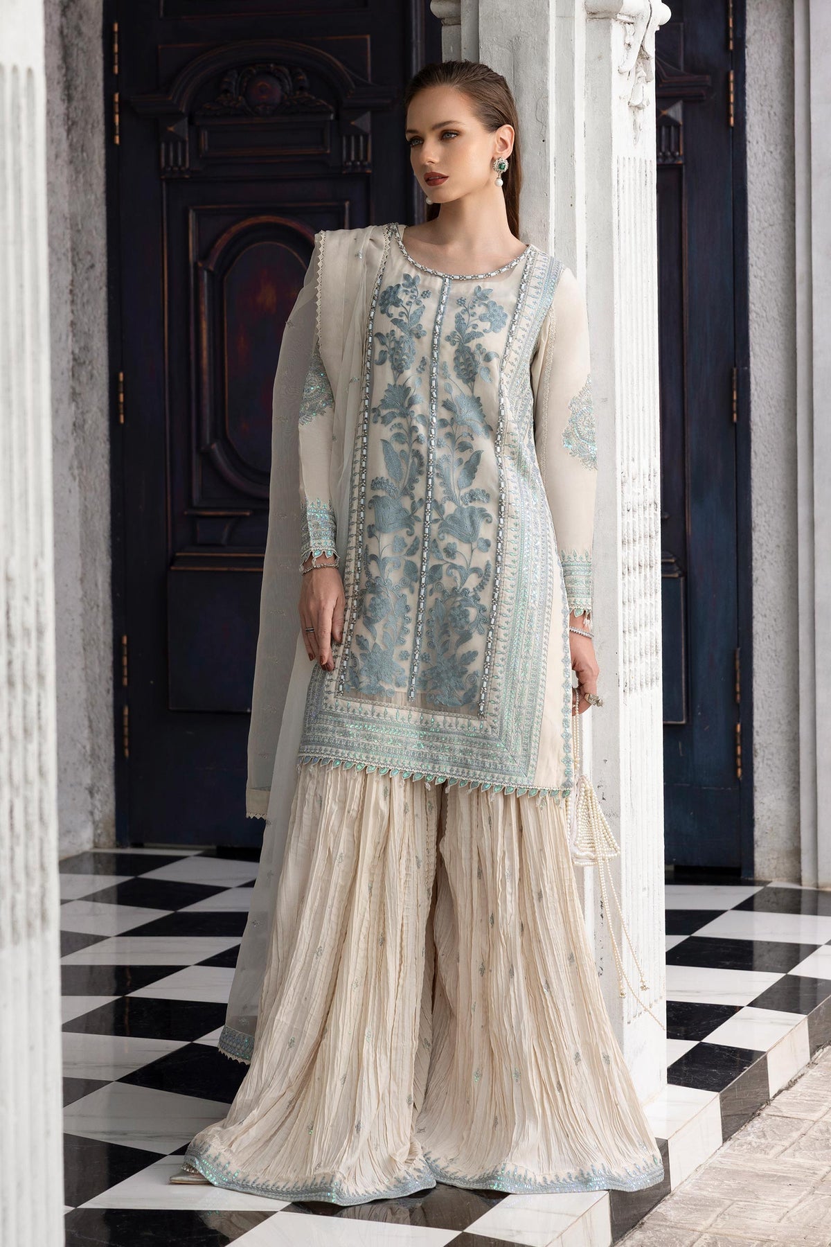 Maria B | Luxury Formals | SF-EF26-39-Off White