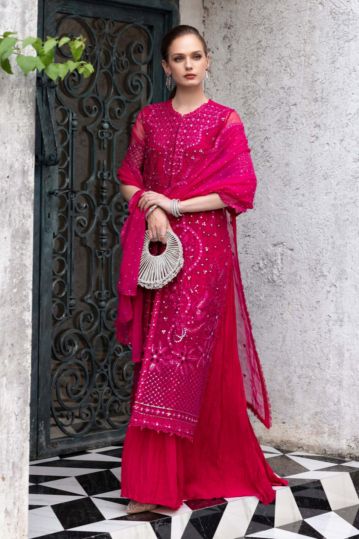 Maria B | Luxury Formals | SF-EF26-53-Fuchsia Pink