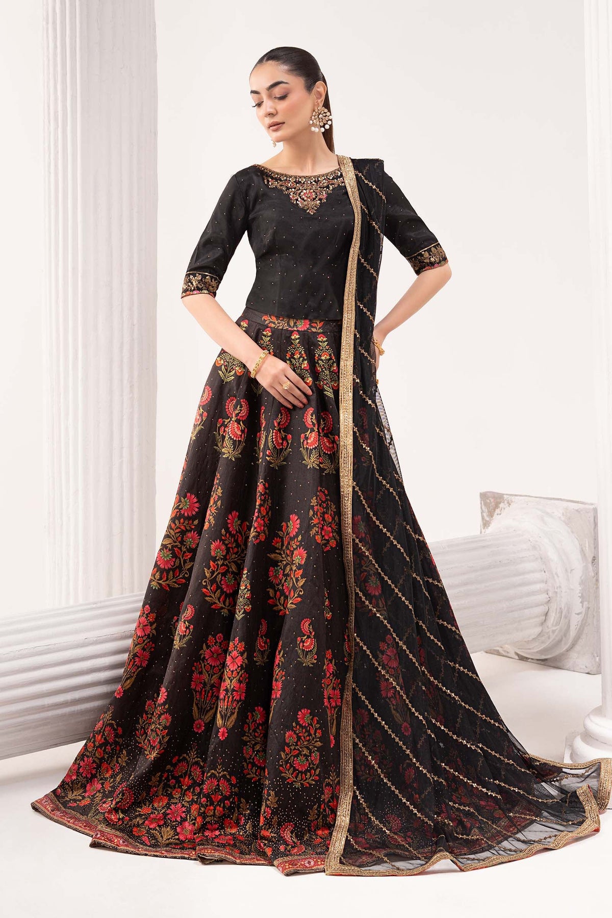 Maria B | Luxury Formals | SF-EF26-04-Black
