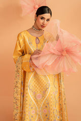 Imrozia Premium | Amelia Printed Silk | SP-156 Sunlit Aura