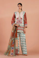 Sana Safinaz | Luxury Pret | Raw Silk Suit SS26EXE604P3
