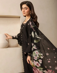 Elaf Premium | E Craft Chikankari 26 |EHC-5A CHARCOAL