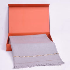 Mix Wool Shawl | Silver Grey - Dynasty