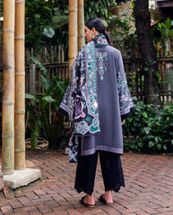 Mushq | Hemline Karandi | Silver Mist