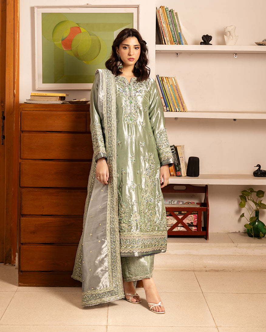 Mushq | Sunehri Lama Silk | Tabeer | Zayan Clothing UK