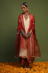 Wardha Saleem | Luxury Pret Traditional Wear | NAQSH - SHIRT WITH IZAAR (2 PC)