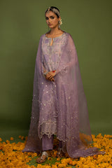 Wardha Saleem | Luxury Pret Traditional Wear | SARAAB - LILAC HEAVY FORMAL (2 PC)