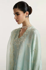 Elan I Vital Ornee I BLEU SÉRÉNITÉ (EV-21359) | Zayan Clothing UK