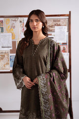 Cross Stitch | Khaddar Linen 25 | OLIVE CHARM