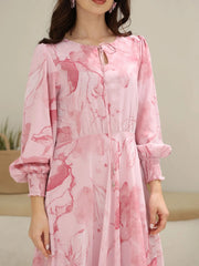 Sowears | Pink Cooper Floral | Long Dress