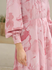 Sowears | Pink Cooper Floral | Long Dress