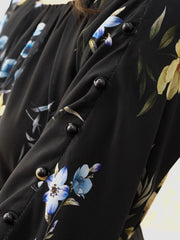 Sowears | Aurema Black Floral | Long Dress
