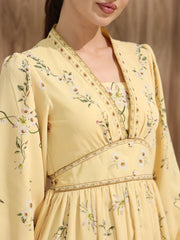 Sowears | Margarita Yellow | Foral Dress