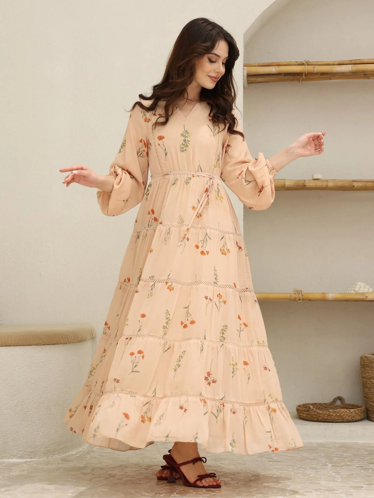 Sowears | Monroe Floral Lace | Long Dress
