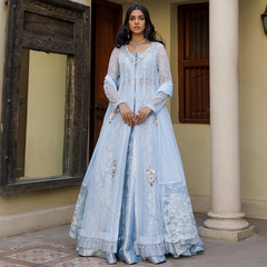 Wahajmkhan | Bahar Begum Formals | BABY BLUE BAHAR