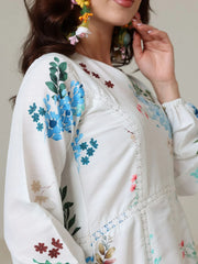 Sowears | Mysteria White Floral | Lacey Long Dress