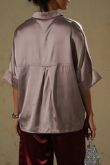 LAMA EVENING SATIN BLOUSE For Women