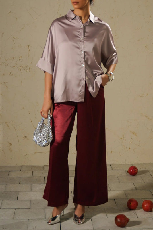 LAMA EVENING SATIN BLOUSE For Women